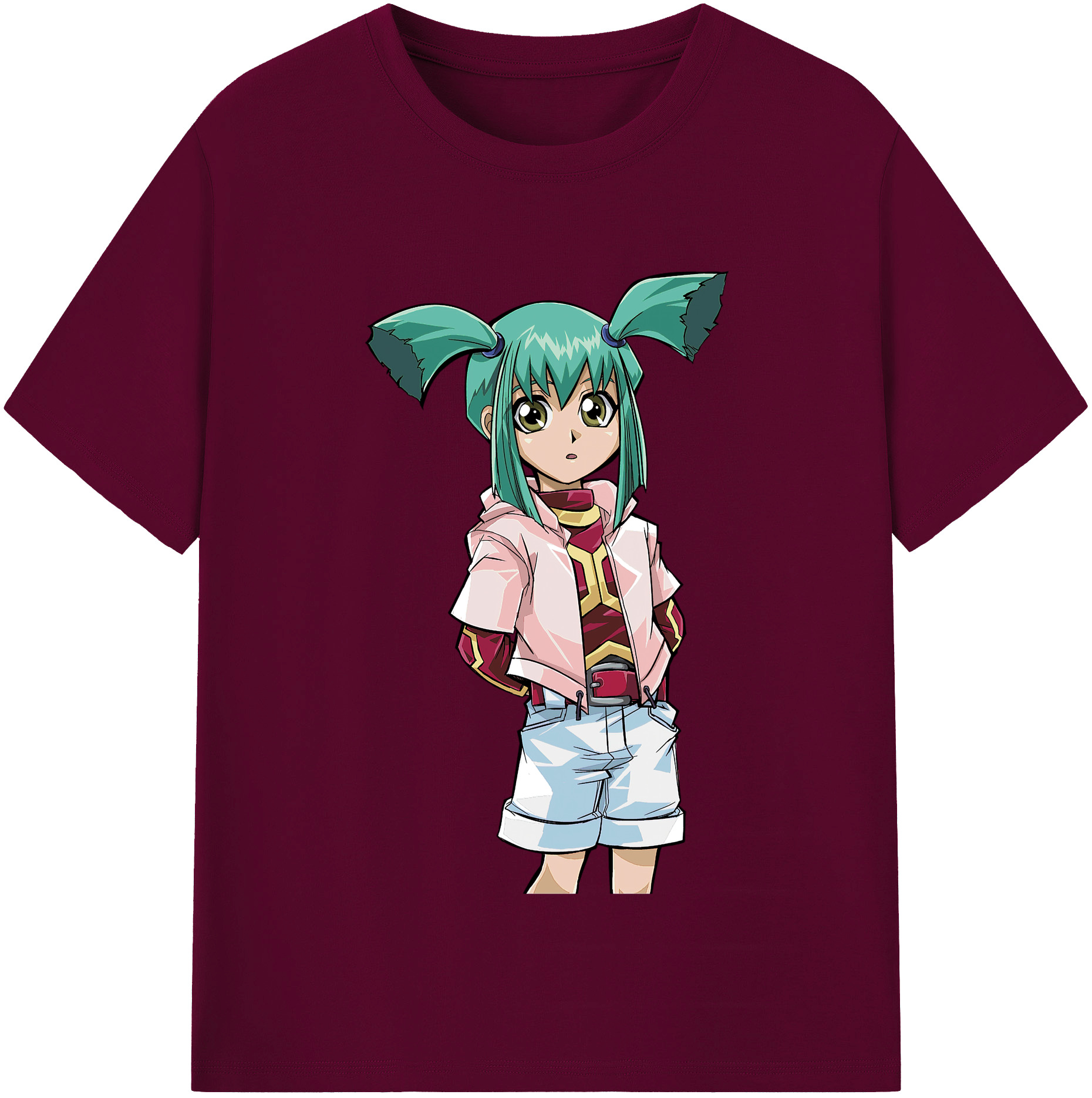 （画像用） 遊☆戯☆王 Yu-Gi-Oh! レディースカジュアルプリントTシャツ（綿100％）